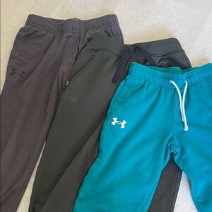 Under Armour Kids Sweatpants - Gray, Dark Green, Teal